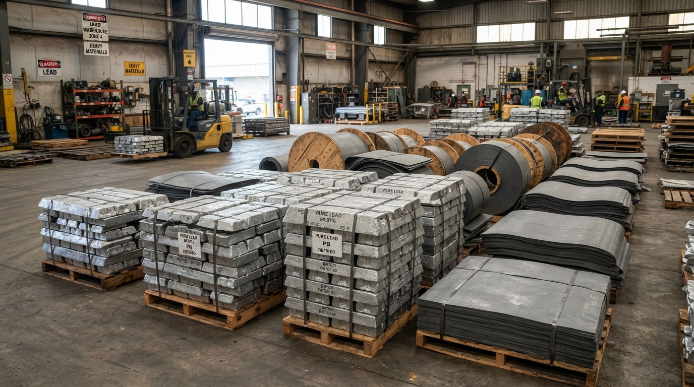 Refined lead ingots