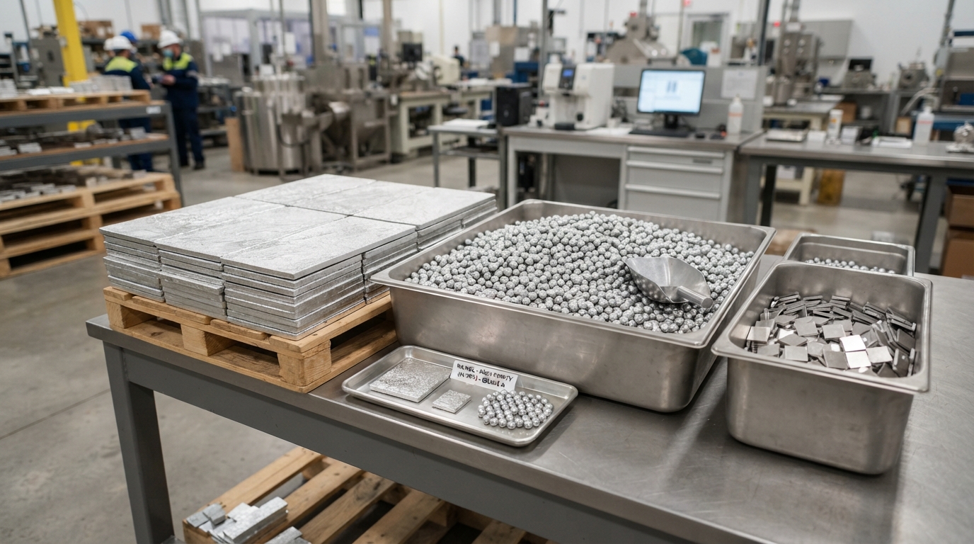 Nickel plates and pellets
