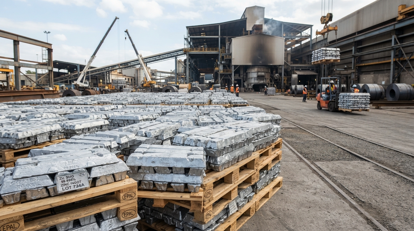 Zinc ingots and alloys