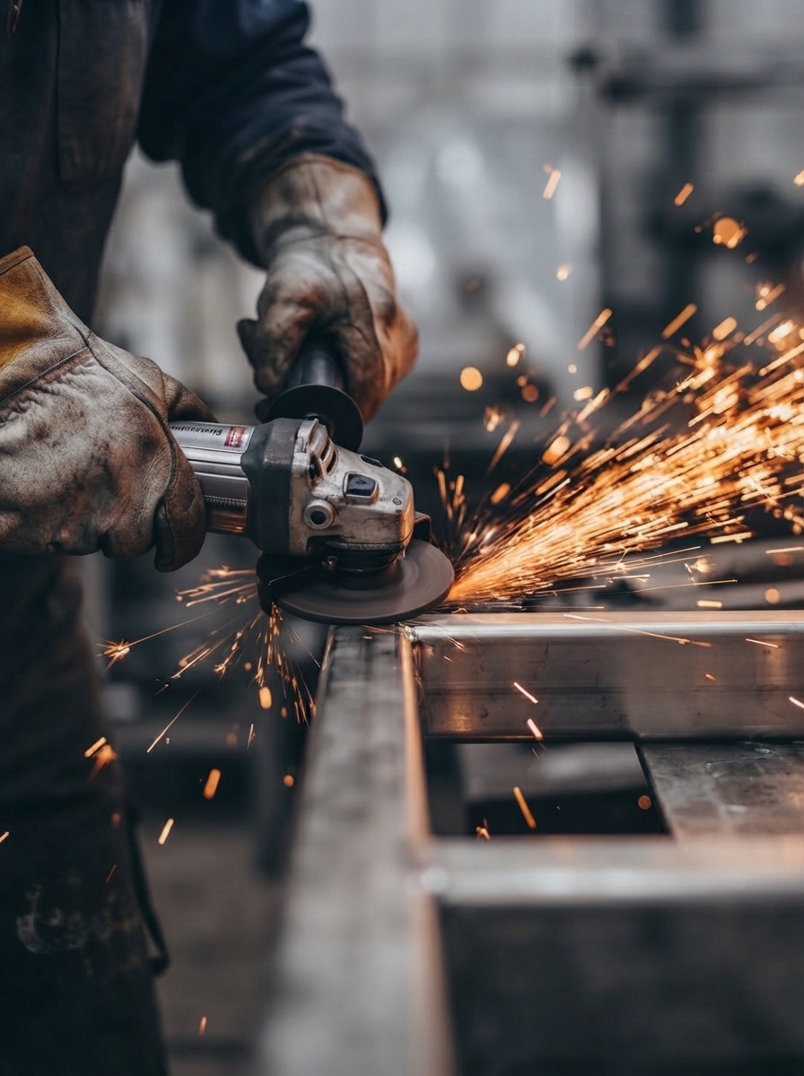 Industrial steel manufacturing facility